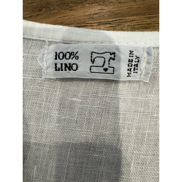 Italian Made 100% Linen Cardigan, size large - Picture 7 of 8